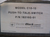 David Clark 18216G-01 David Clark Company C10-15 Push to Talk Switch (New Old Stock) 