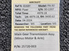 25720-003 Piper PA30 Main Gear Transmission Assembly (Minus Motor and Arm)