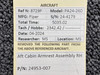 24953-007 Piper PA24-260 Aft Cabin Armrest Assembly RH