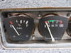 Cessna 182A Fuel and Oil Temperature Instrument Assembly Cluster