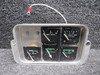 Piper J3F-50 Fuel and Oil Instrument Cluster (Missing Left Fuel Gauge)