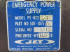 501-1075-06 J.E.T PS-823B/T Emergency Power Supply w Mods (Amps: 5-10)