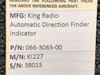 066-3063-00 King Radio KI-227 Automatic Direction Finder Indicator
