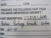 60-10 Cleveland Parker Parking Brake Valve