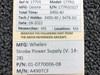 01-0770006-08 Whelen A490TCF Strobe Power Supply (Volts: 14-28)