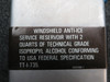 Does Not Apply TT-I-735 Anti-Ice Windshield Reservoir 