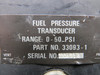 33093-1 Fuel Pressure Transducer Range 0-50 PSI