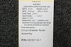 820327-517 Mooney M20M Circuit Breaker Panel Assembly