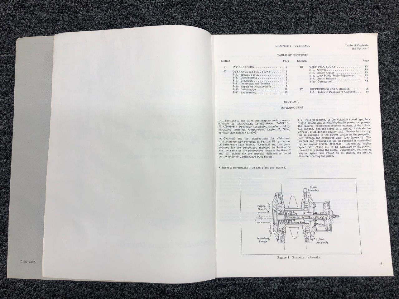 580315 McCauley Met-L-Matic Constant Speed Propeller Service Manual