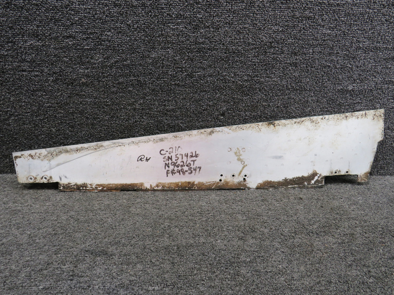 1213128-15 Cessna 210 Nose Gear Door AFT Left Hand Unpainted