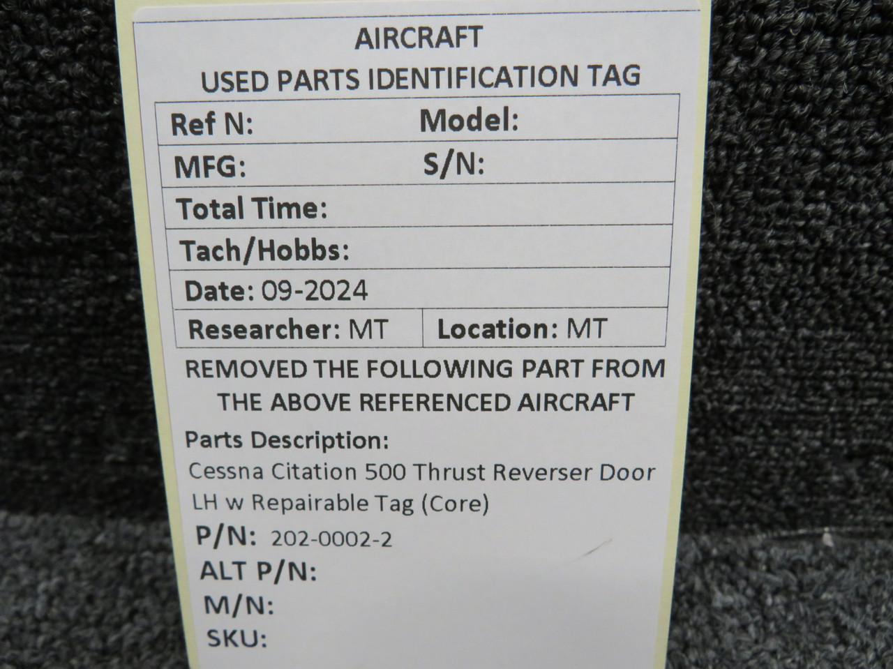 202-0002-2 Cessna Citation 500 Thrust Reverser Door LH w