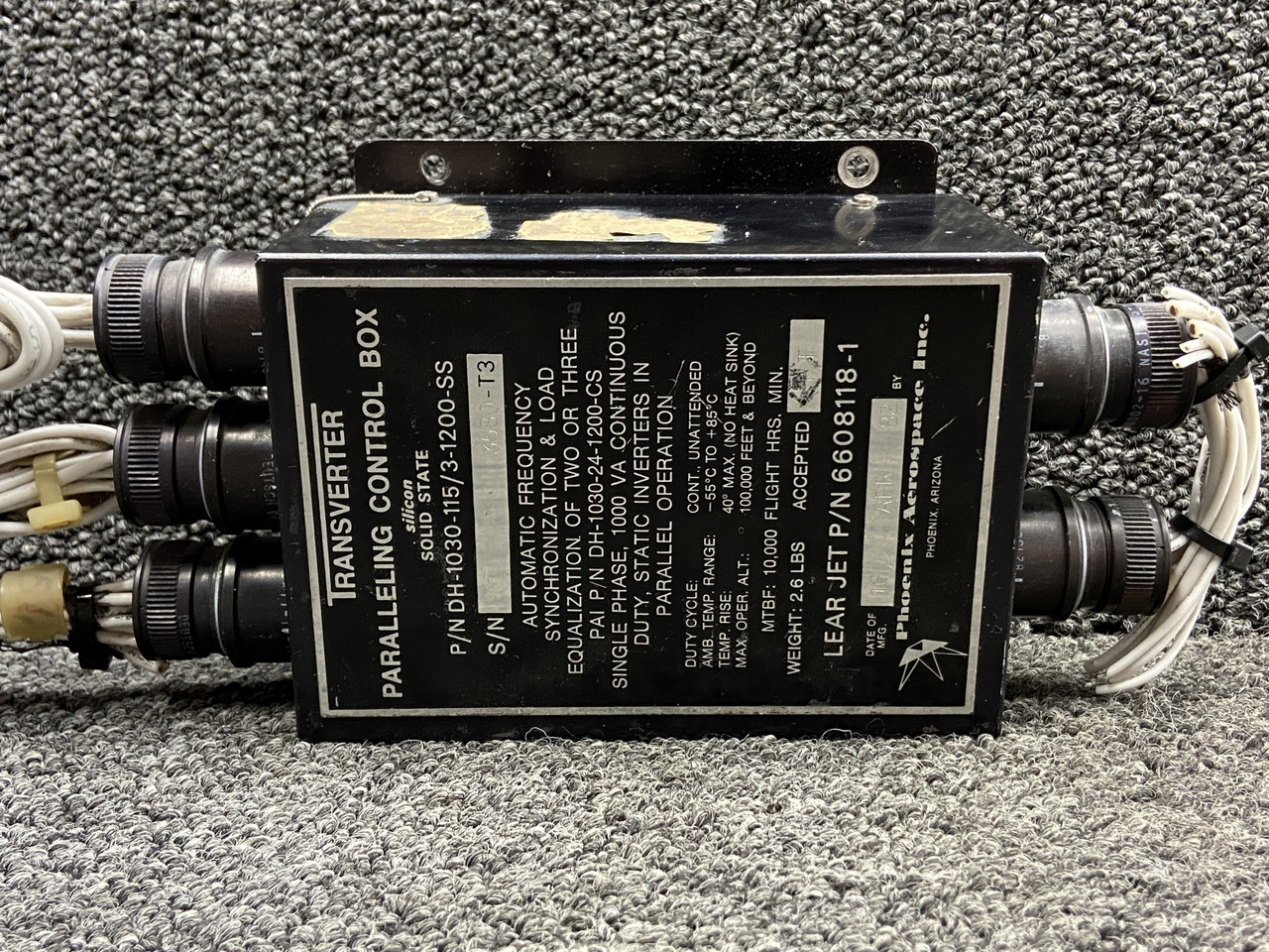 DH-1030-24-1200-CS Phoenix Aerospace Paralleling Control Inverter