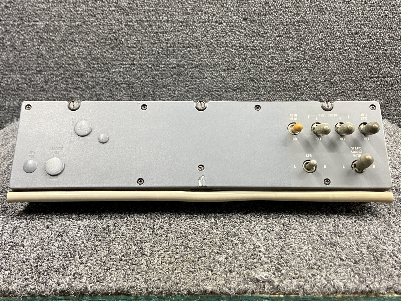 5489121-3 Lear Jet 55 Pilot Side Toggle Switch Panel Assembly For Sale