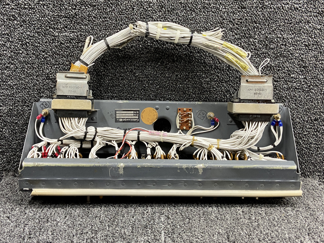 5489119-12 Lear Jet 55 Center Switch Panel Assembly For Sale