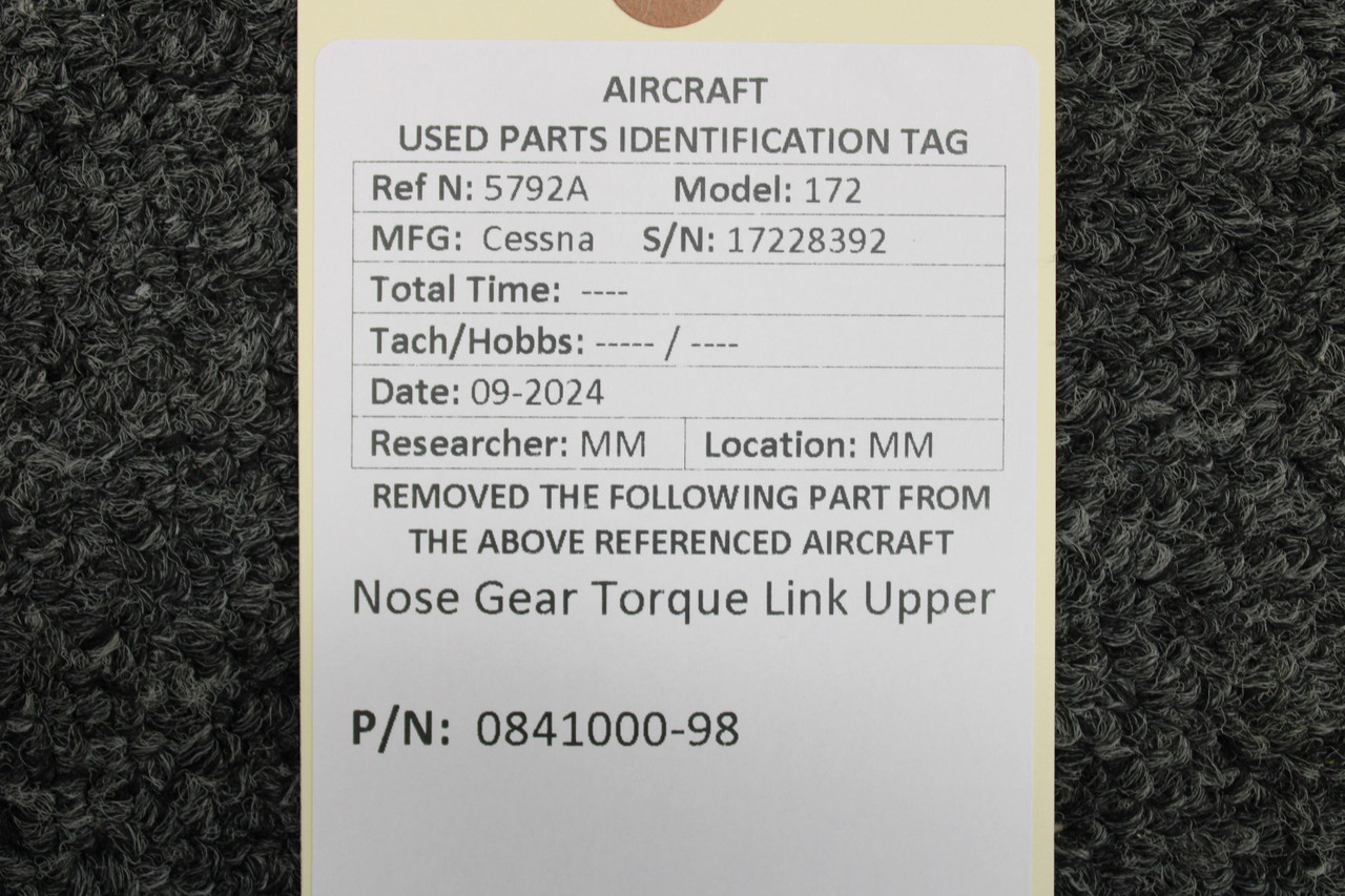 0841000-98 Cessna 172 Nose Gear Upper Torque Link