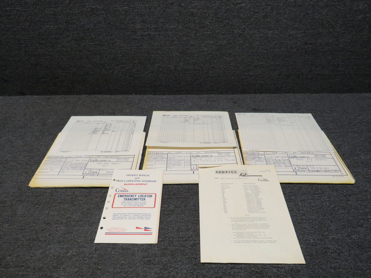 SK185-20 Cessna Dorne and Margolin ELT Modification Kit (New Old Stock)