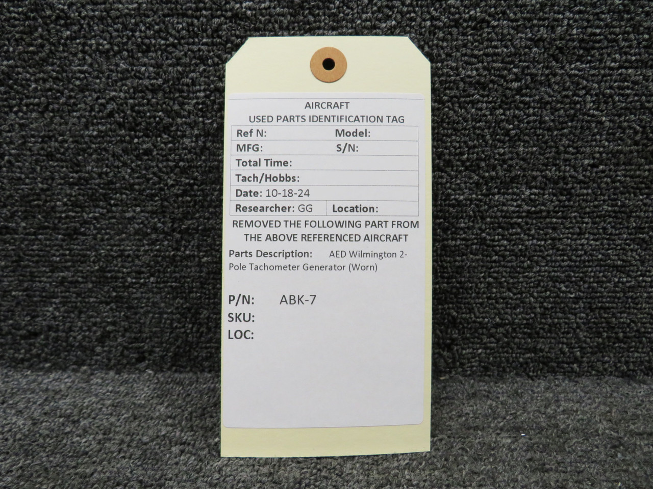 Ameページ ABK-7 AED Wilmington Two Pole Tachometer Generator Worn For Sale