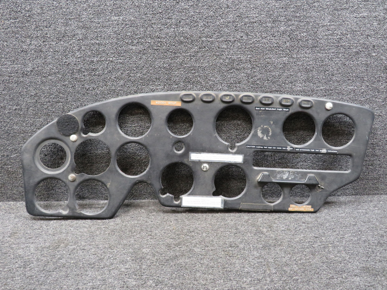 0713214-29 Cessna 182A Shock Instrument Panel Cover For Sale