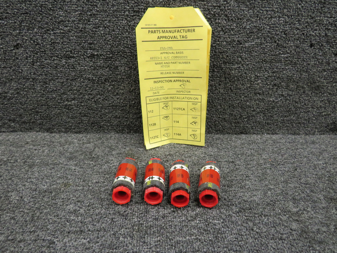 48553-1 Rockwell Commander Fuel Vent Tube Connector Set of Four (New Old Stock)