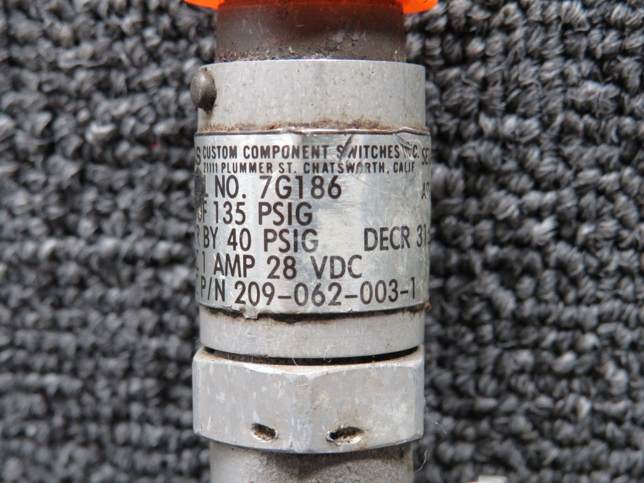 209-062-003-1 CCS 7G186 Pressure Switch (28V) For Sale