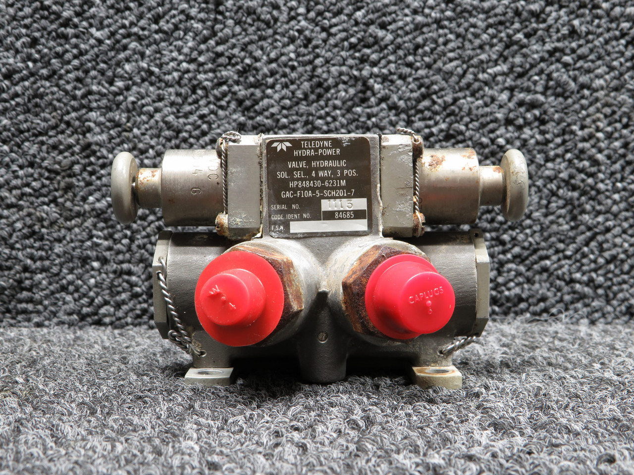 HP848430-6231M Teledyne Hydra-Power Hydraulic 4 Way-3 Position