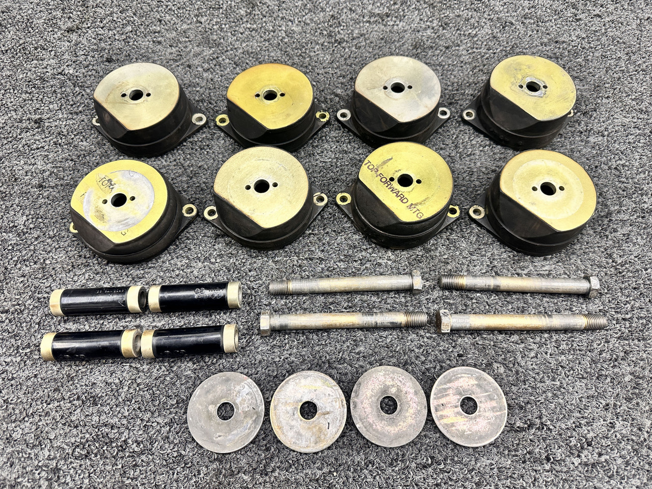 J-12454-1, J12454-2 Continental IO-520-J1B Lord Shock Mount Set of 4