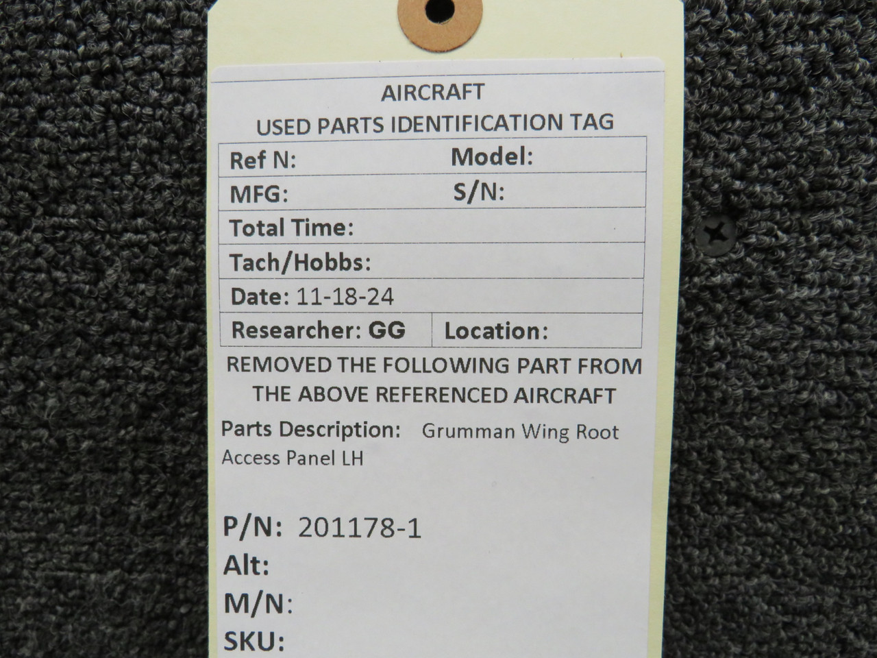 201178-1 Grumman Wing Root Access Panel LH For Sale