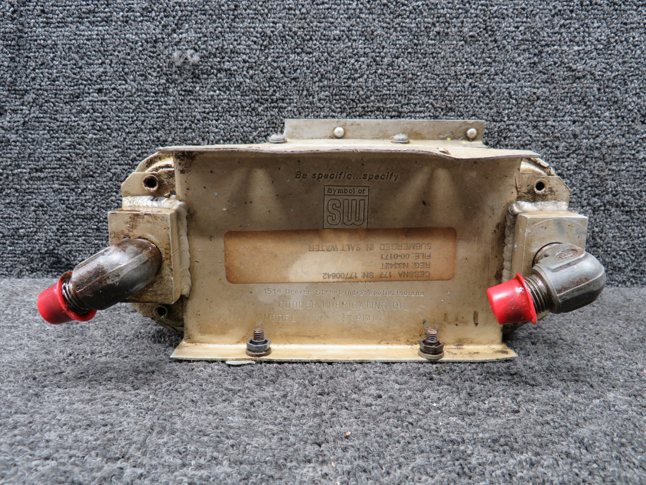 8406E Cessna 177 Oil Cooler Assembly For Sale