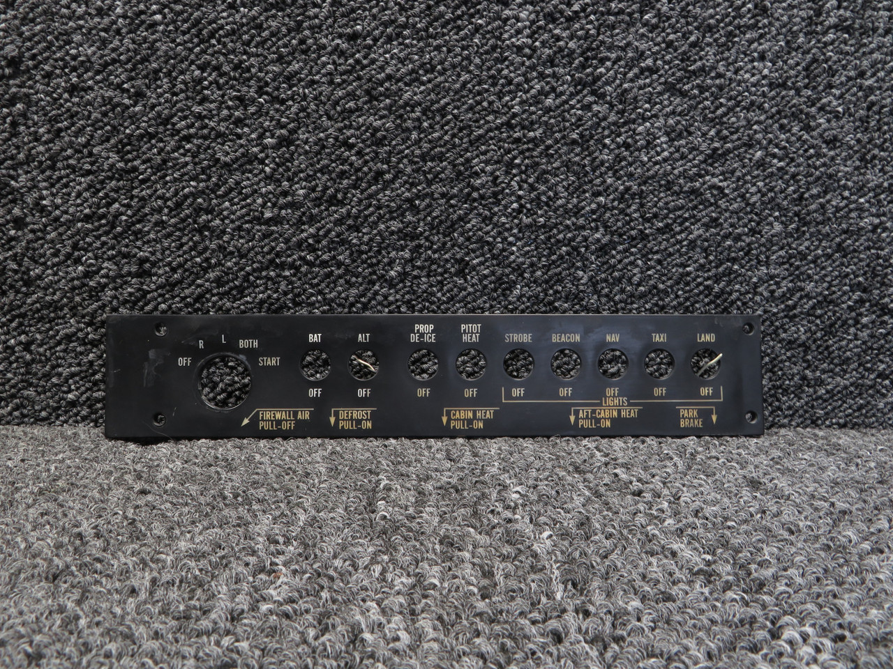35-380126-3 Astronics Beech A36 Switch Panel (Cracked)