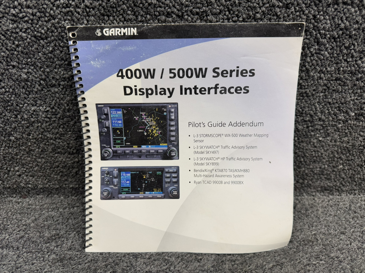 190-00356-31 Rev. A Garmin 400W, 500W Series Display Interfaces Pilot’s Guide