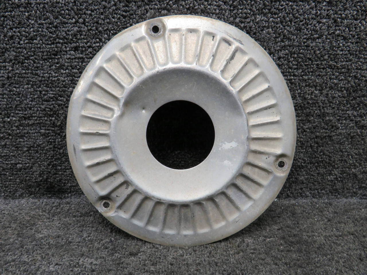 0743627-4 Cessna 210L Nose Gear Wheel Hub Cap LH or RH (Worn) (Bent)