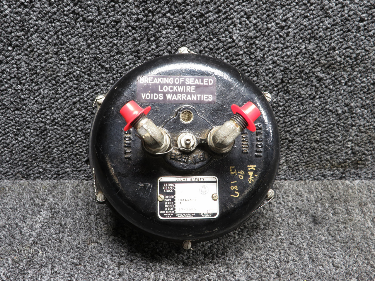 103456-1 Airesearch Series 1 Safety Valve