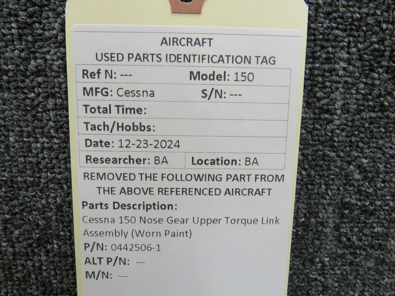 0442506-1 Cessna 150 Nose Gear Upper Torque Link Assembly (Worn