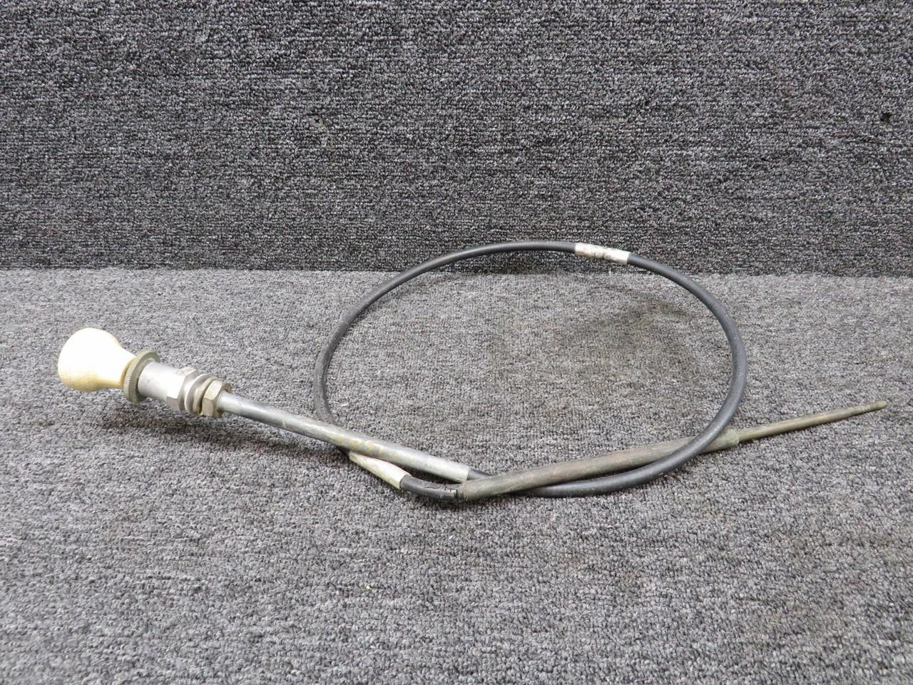 0411091-1 Cessna 150F Throttle Control Cable (Length: 48.125”) For