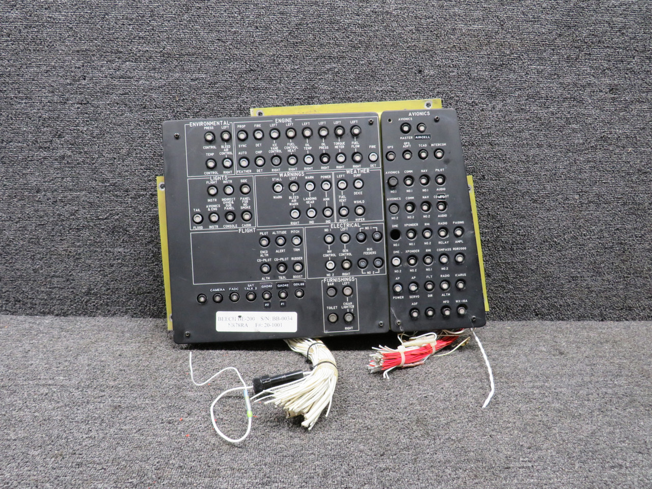 101-364065-7 Beechcraft KA-200 Circuit Panel
