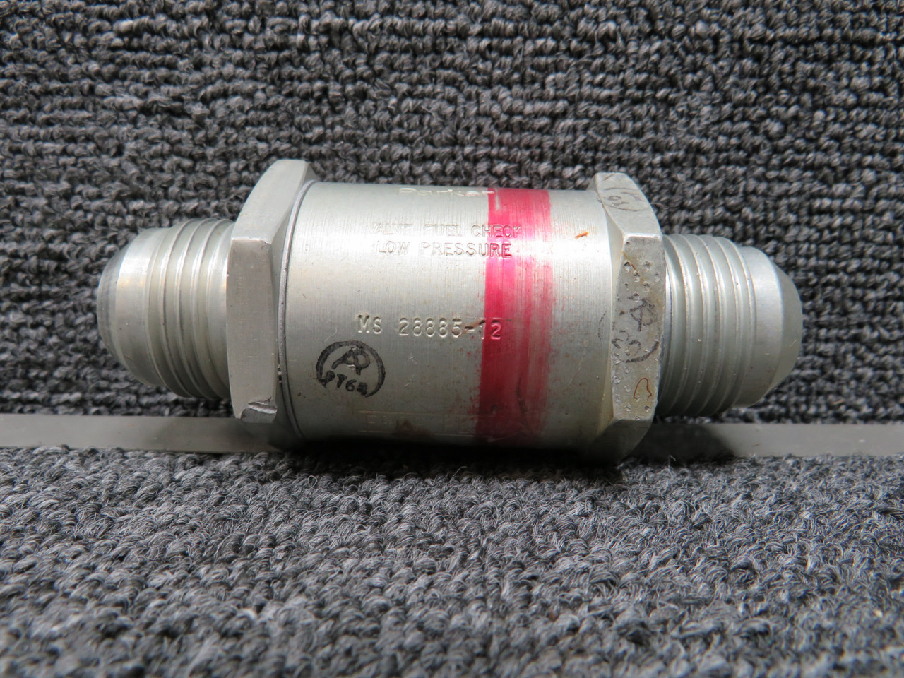 1111-517705 (Alt: MS-28885-12) Parker Low Pressure Fuel Check Valve (Worn Edges)
