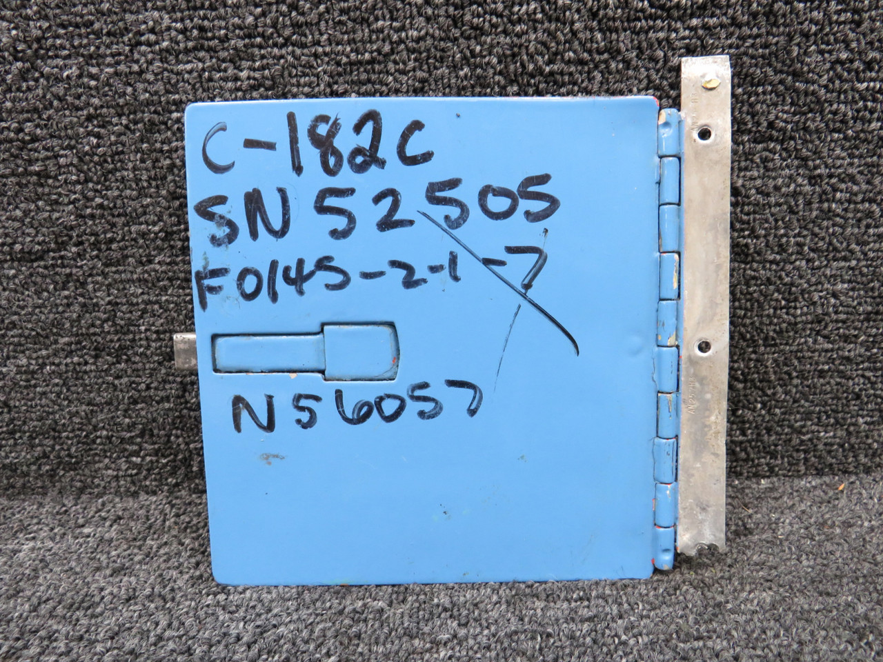 0752000-56 Cessna 182C Engine Cowling Oil Access Door (Colored) (Broken Hinge)