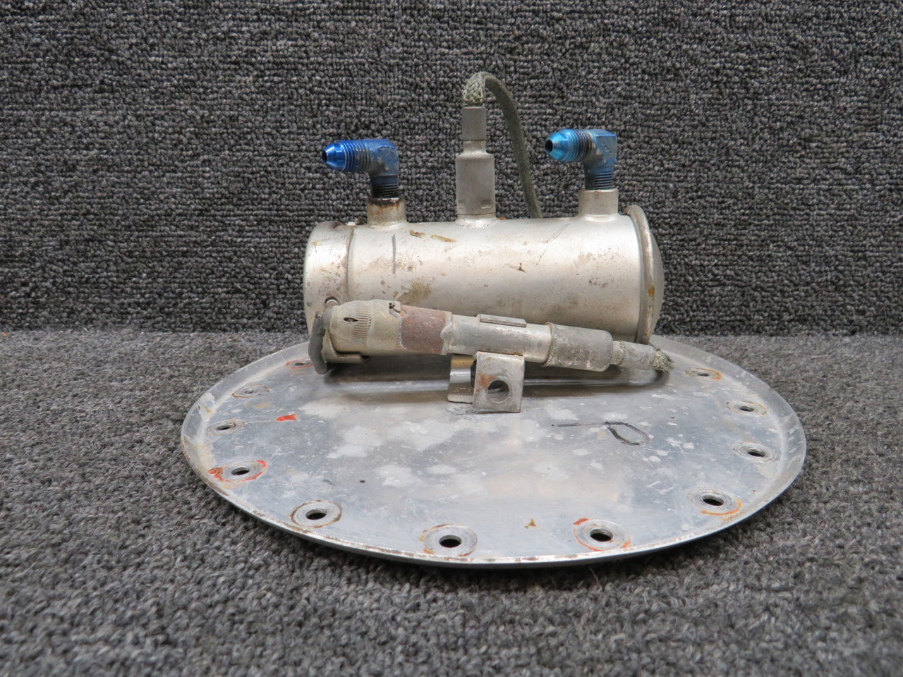 574A Bendix Electric Fuel Pump Assembly with Panel (Minor Overall Wear)