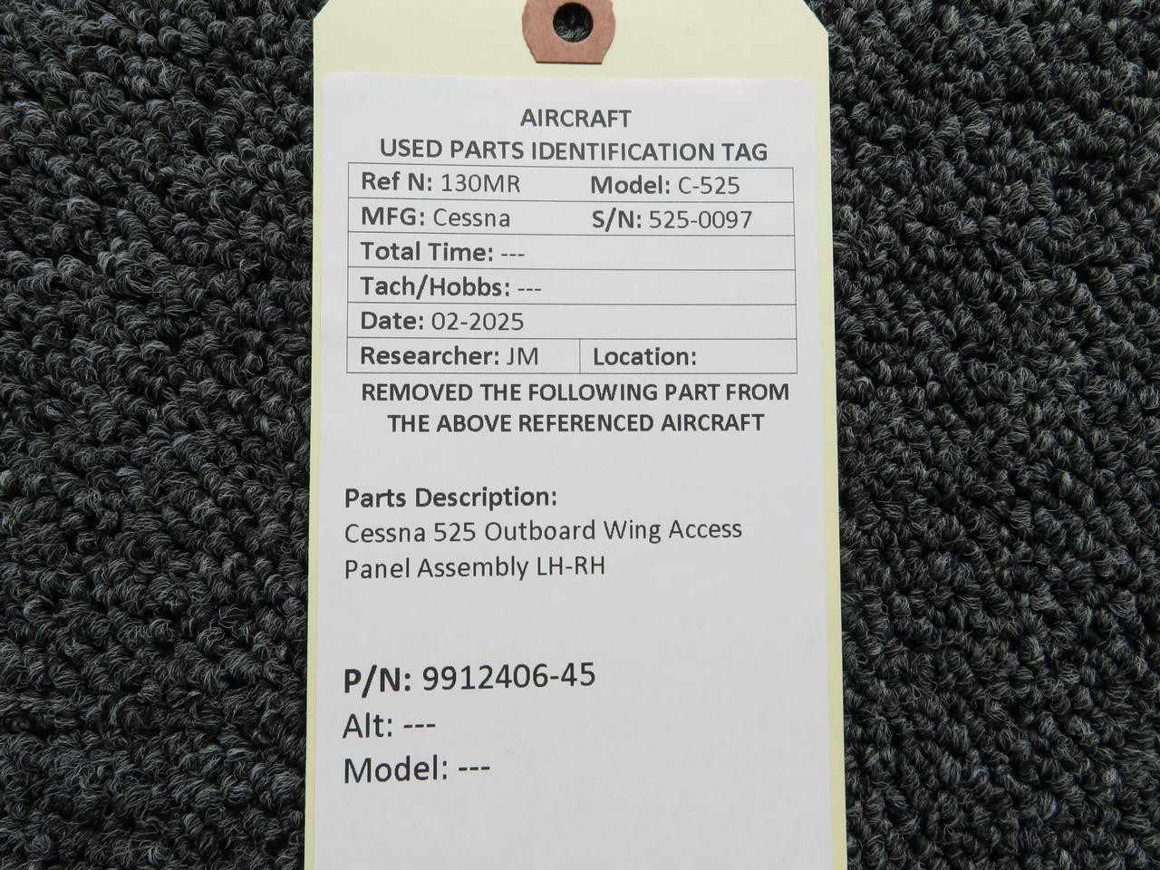 9912406-45 Cessna 525 Outboard Wing Access Panel Assembly LH-RH