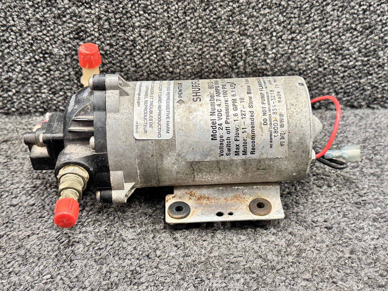 8000-953-238 Shurflo Diaphragm Pump Assembly with Mount (24 Volts