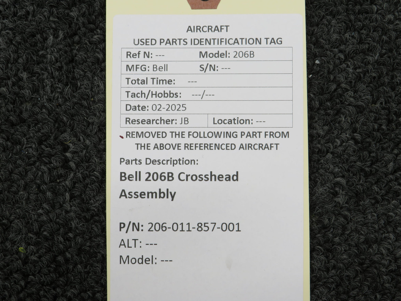 HARUページ‼️ 206-001-363-009 Bell 206B Mixing Lever Assembly For Sale