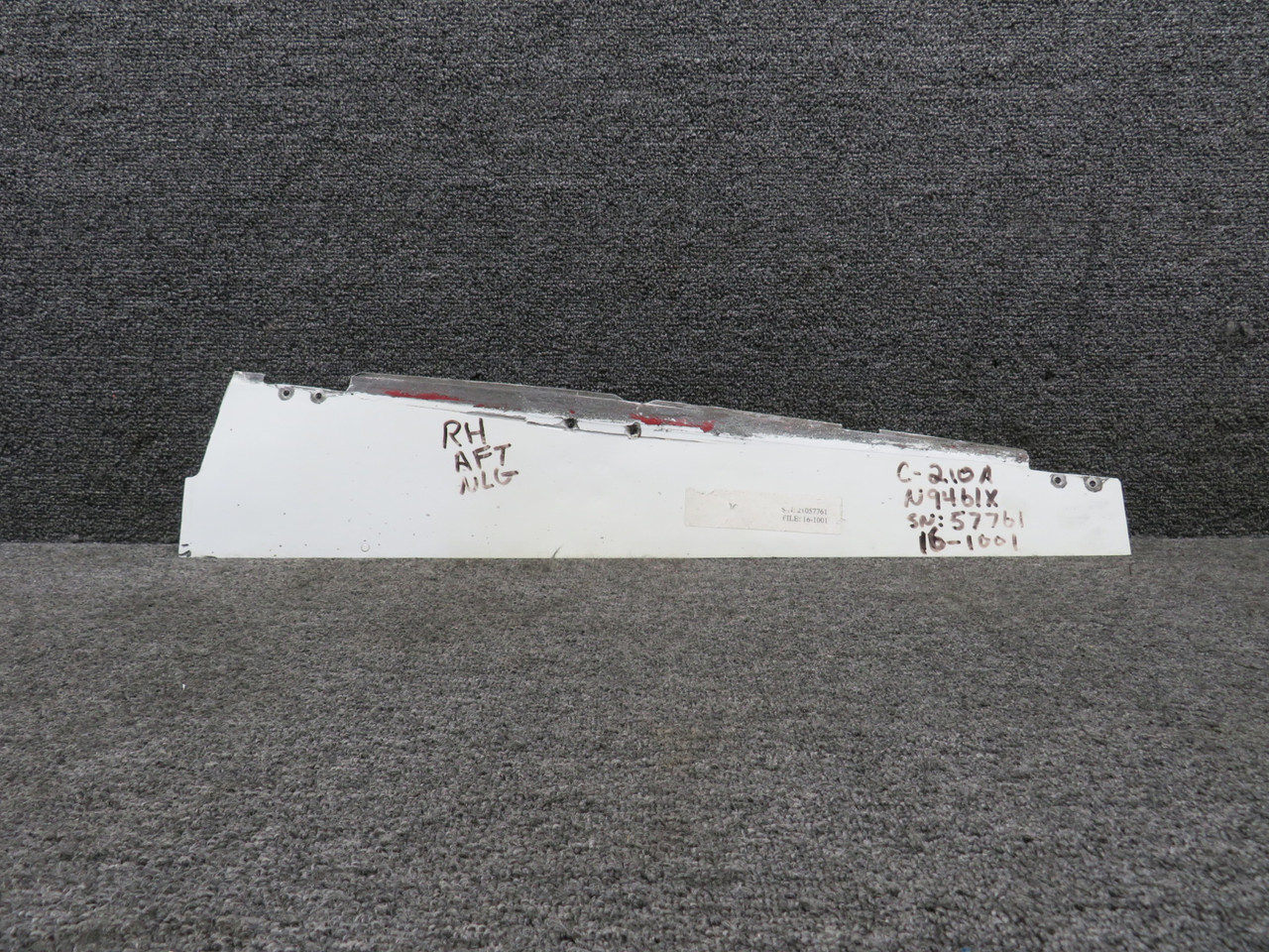 1213128-15 Cessna 210A Nose Gear Door Assembly Aft LH (Worn) For Sale