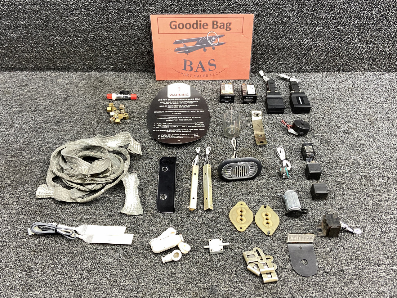 Cirrus SR20 Goodie Bag Set with Avionics Shield Tubing, Hardware, etc