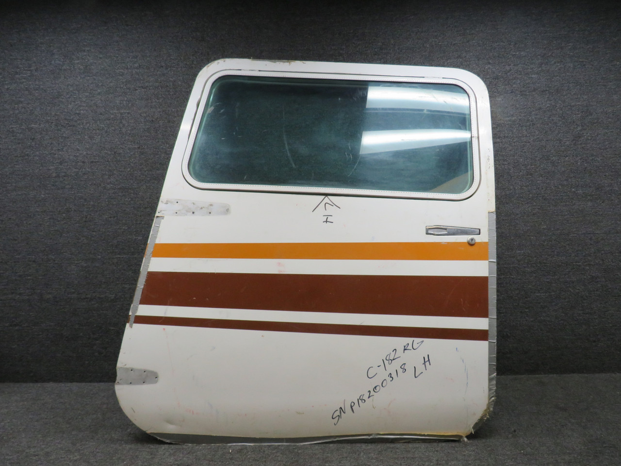 1217045-212 Cessna R182 Cabin Door Structure Left Hand, Minus Hinges