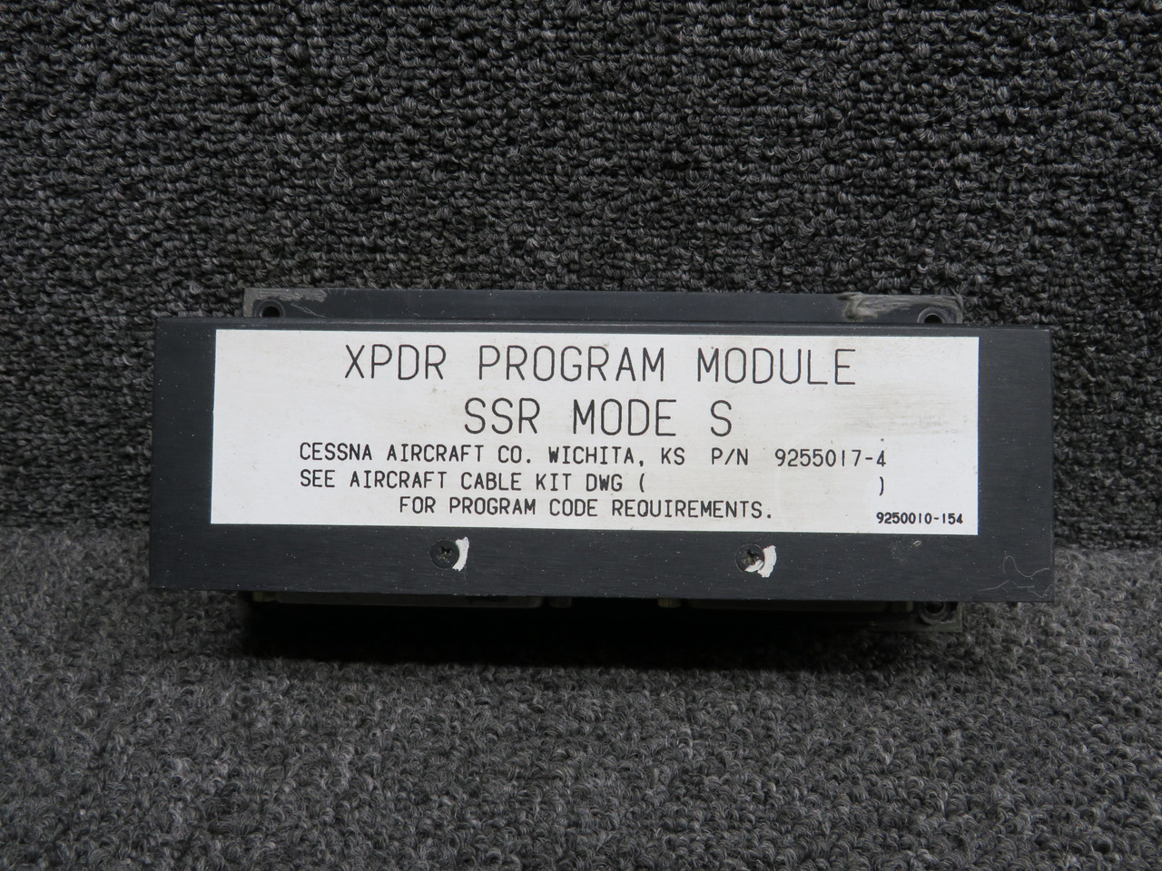 9255017-4 Cessna Aircraft Transponder Program Module For Sale