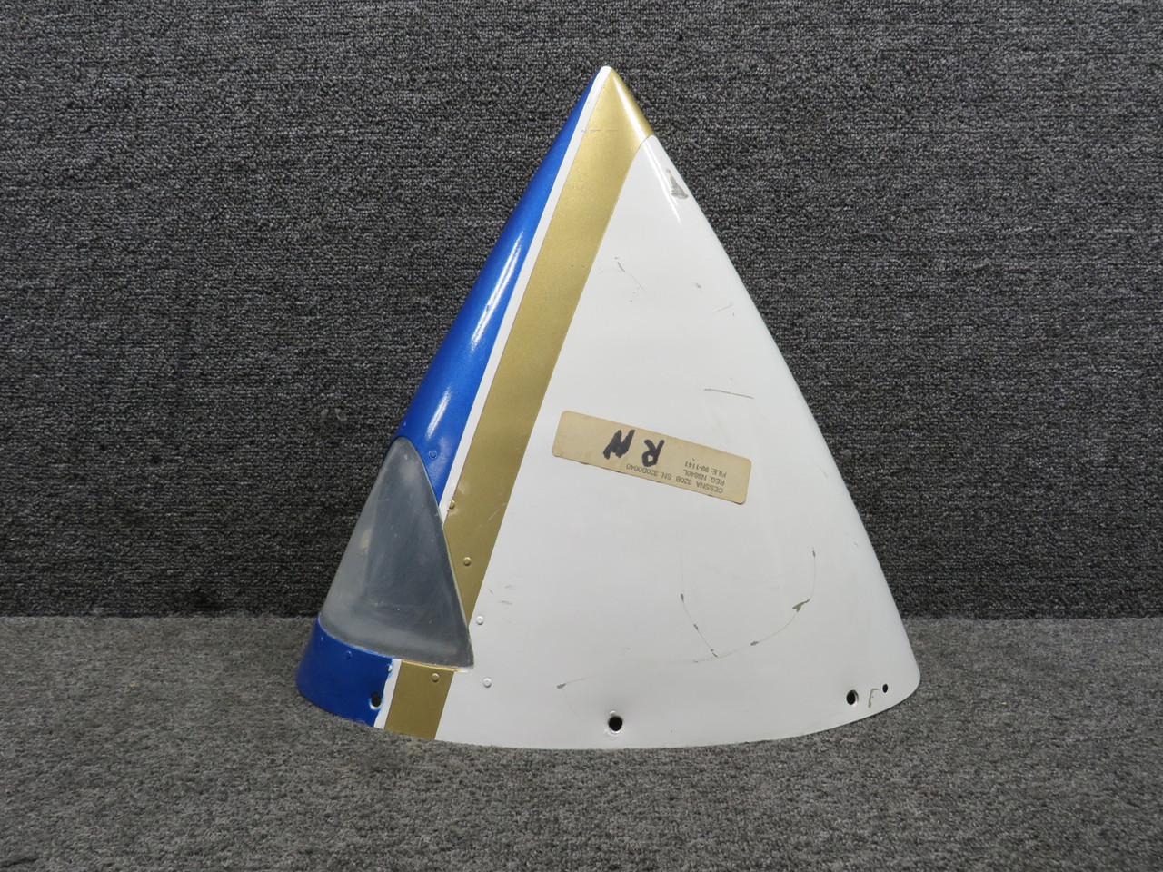 0823411-2 Cessna 320B Fuel Tank Nose Cap Assembly RH (Striped)