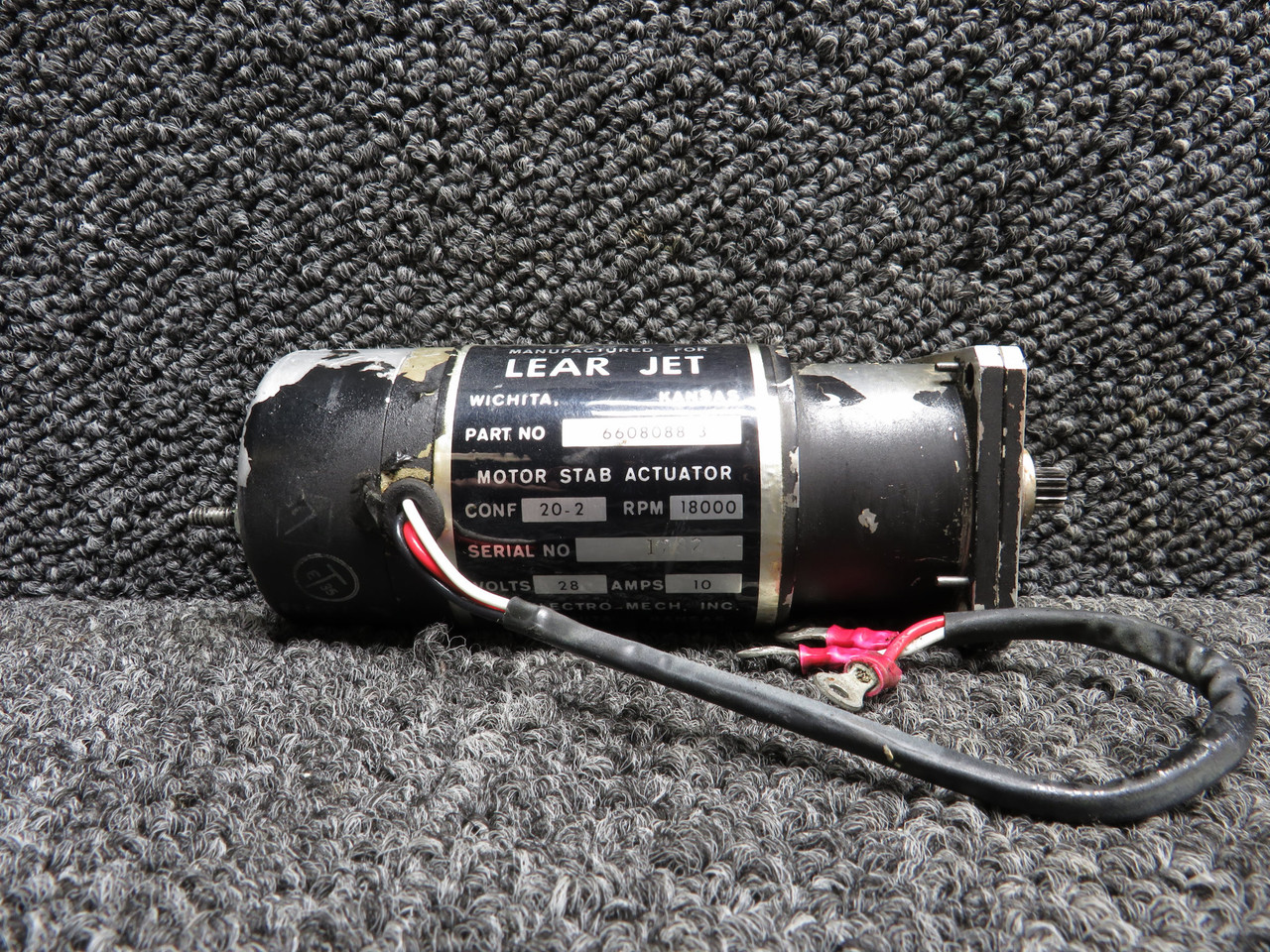 6608088-3 Electro-Mech Stab Motor Actuator (RPM: 18,000)(Volts: 28