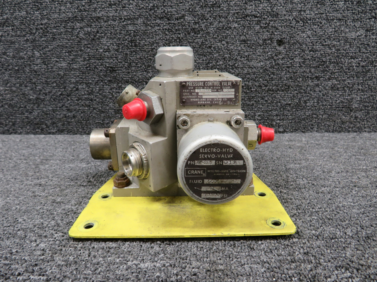 39-309-1 Hydro-Aire Pressure Control Valve Assembly with Servo Valve Attachments