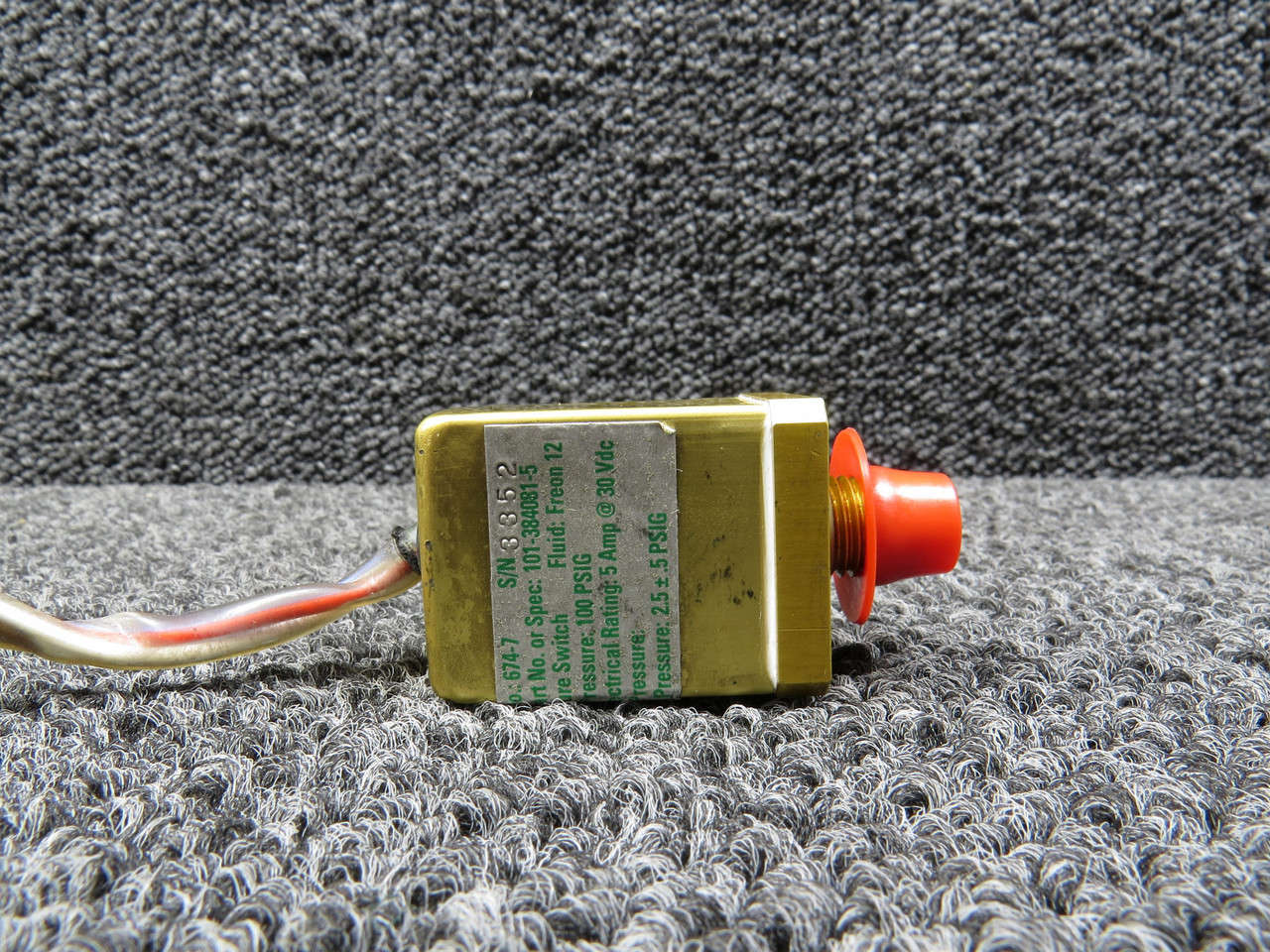 674-7 Alternative Part Number 101-384081-5 Vep Pressure Switch, 5