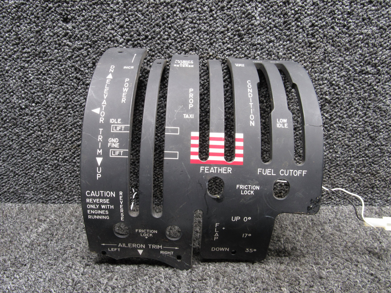 129-384019-3 Raytheon Electroluminescent Upper Pedestal Panel